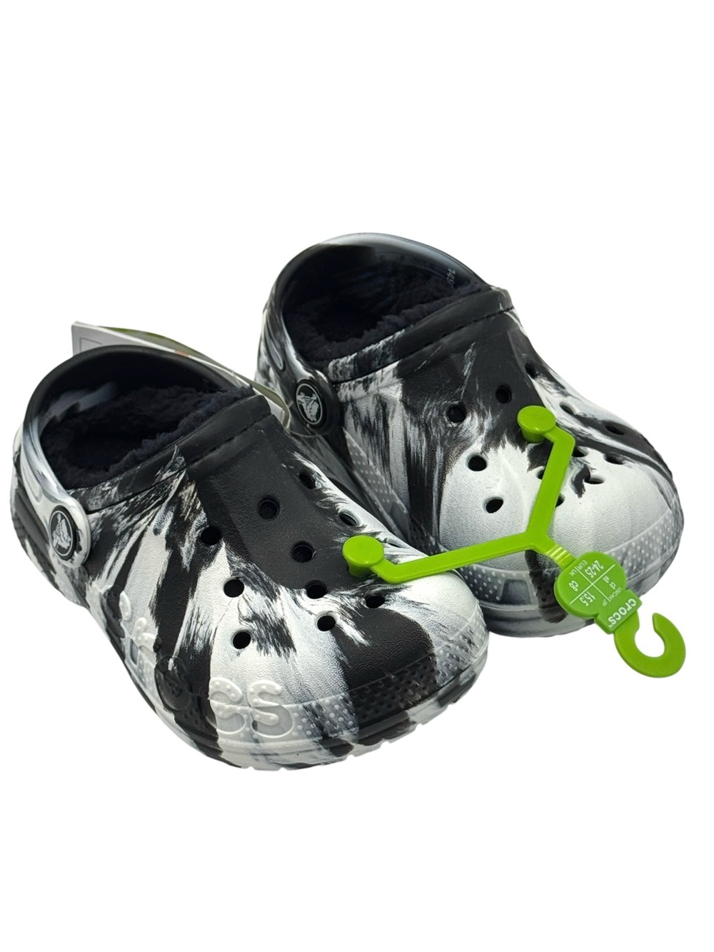 Crocs Kids Baya Lined Marbled Clogs Size c8